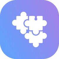 Puzzle Creative Icon Design vector
