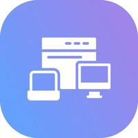 Responsive Design Creative Icon Design vector