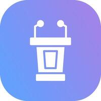Lectern Creative Icon Design vector
