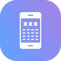 Pin Code Creative Icon Design vector