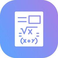 Maths Creative Icon Design vector