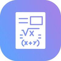 Maths Creative Icon Design vector