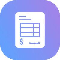 Invoice Creative Icon Design vector