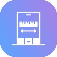Ar Measuring Creative Icon Design vector