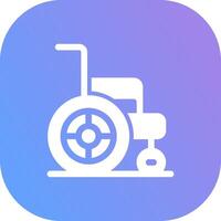 Wheelchair Creative Icon Design vector