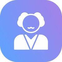 Old Man Creative Icon Design vector