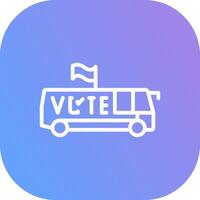 diseño de icono creativo de autobús vector