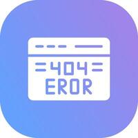 404 Error Creative Icon Design vector