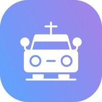 Hearse Creative Icon Design vector