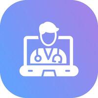 Digital Medicine Creative Icon Design vector