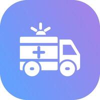 Ambulance Creative Icon Design vector