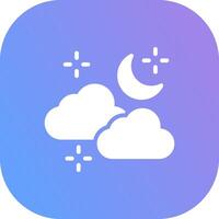 Cloudy Weather Creative Icon Design vector