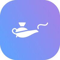 Magic Lamp Creative Icon Design vector