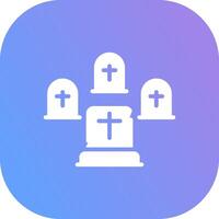 Graveyard Creative Icon Design vector