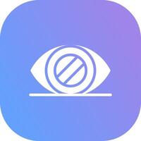 Glaucoma Creative Icon Design vector