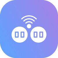 Smart Socket Creative Icon Design vector