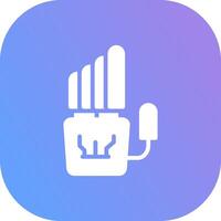 Robot Hand Creative Icon Design vector