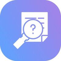 Investigation Creative Icon Design vector