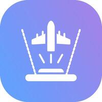 Ar Flight Training Creative Icon Design vector