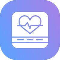 Heart Rate Creative Icon Design vector