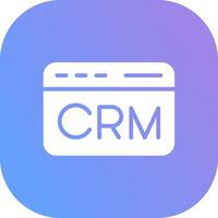 CRM Creative Icon Design vector