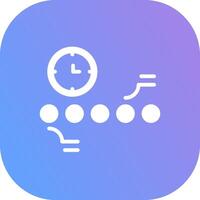 Circle Accent Timeline Creative Icon Design vector