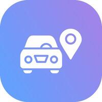 Car Location Creative Icon Design vector