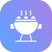 Grill Creative Icon Design vector