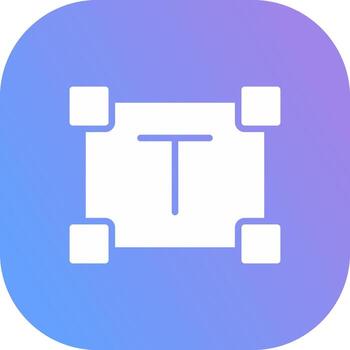 Text Size Creative Icon Design vector