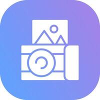 Instant Camera Creative Icon Design vector