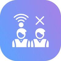Digital Divide Creative Icon Design vector