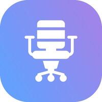 Office Chair Creative Icon Design vector