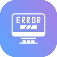 Error Creative Icon Design vector