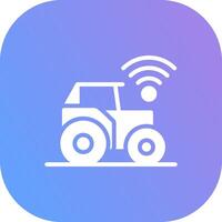 inteligente tractor creativo icono diseño vector