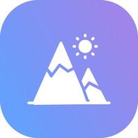 Mountain Creative Icon Design vector