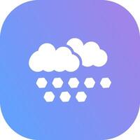 Hailstorm Creative Icon Design vector