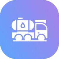 Tanker Truck Creative Icon Design vector