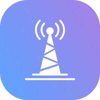 Radio Tower Creative Icon Design vector