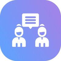 Discuss Creative Icon Design vector
