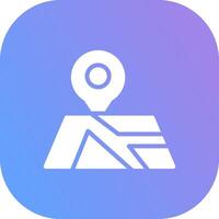 Map Creative Icon Design vector