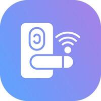 Door Lock Creative Icon Design vector