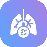 Lung Cancer Creative Icon Design vector