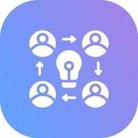 Collaboration Creative Icon Design vector