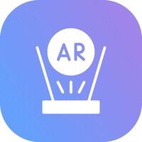 Augmented Reality Creative Icon Design vector