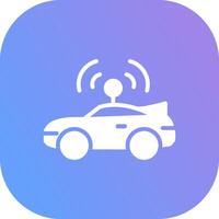 Autonomous Vehicle Creative Icon Design vector