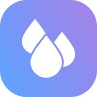 Water Drop Creative Icon Design vector