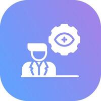 Automatic Eye Examination Creative Icon Design vector