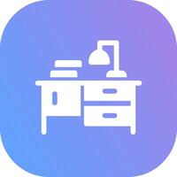 Study Table Creative Icon Design vector