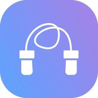 Skipping Rope Creative Icon Design vector