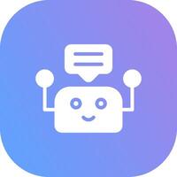 Chatbot Creative Icon Design vector